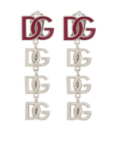 logo drop earrings