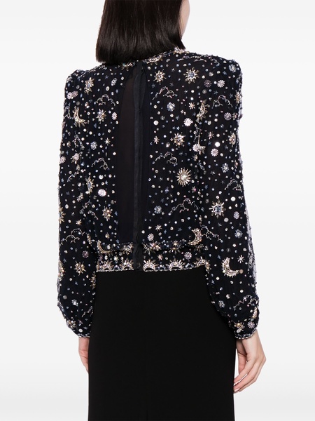 Orbit bead-embellished blouse