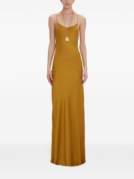 low-back maxi dress