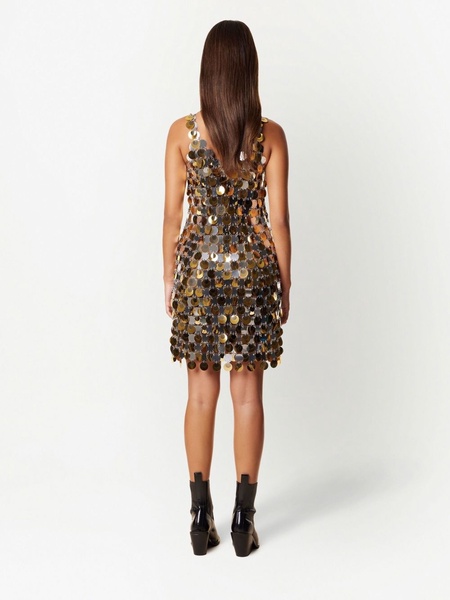 paillette-chainmail sparkle minidress