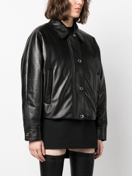 two-pocket leather jacket