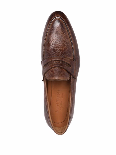 principe leather slip-on loafers