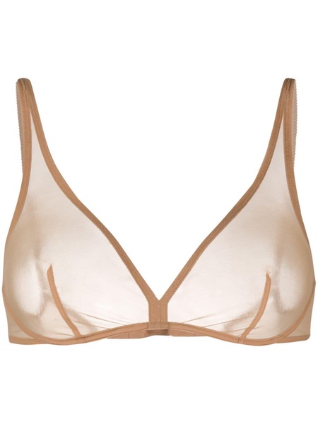 sheer underwire bra