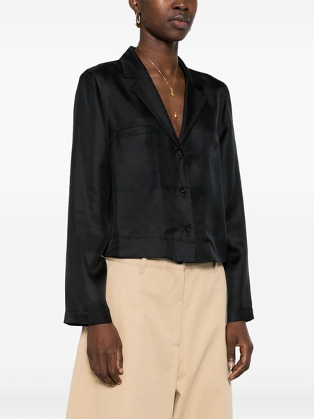 Aloma silk cropped shirt