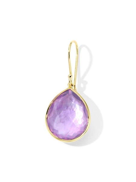 18kt yellow gold Rock Candy amethyst medium teardrop earrings