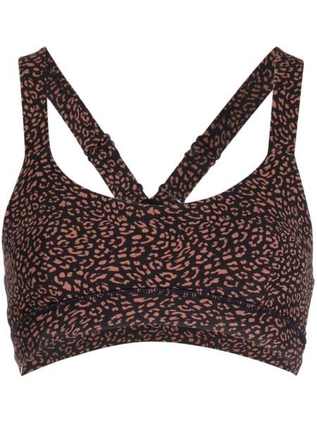 Leo Dance leopard-print bra