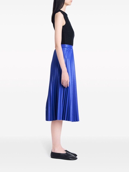 Daphne pleated midi skirt