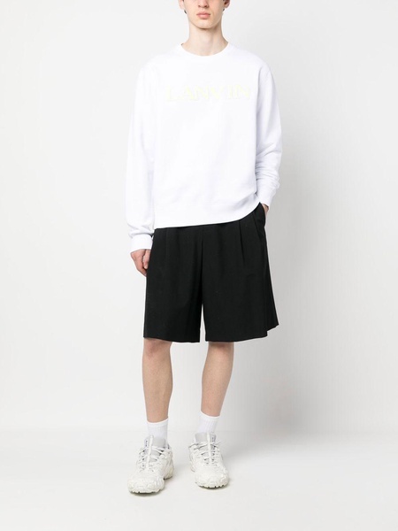 logo-embroidered cotton sweatshirt