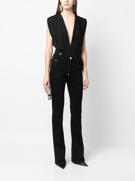 plunging v-neck bodysuit