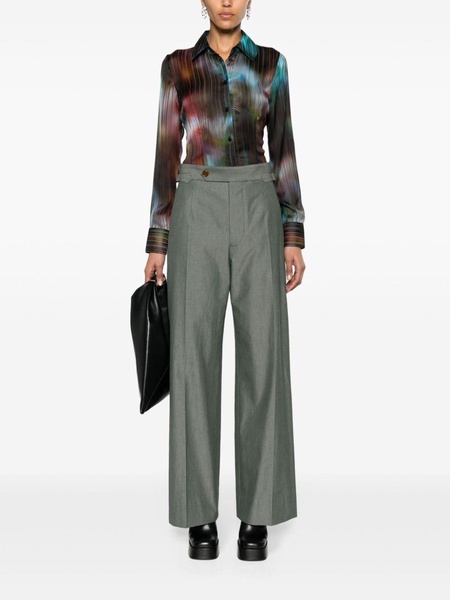 Lauren high-waist wide-leg trousers