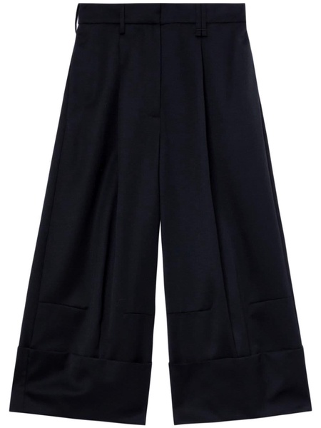 Simone Rocha Sculpted Cropped Wide Leg Trousers Clothing