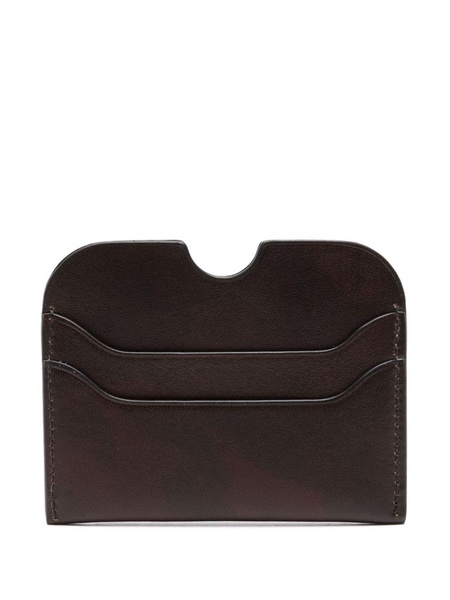 logo-embossed leather wallet