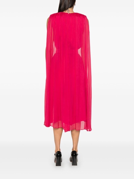 cape midi dress 