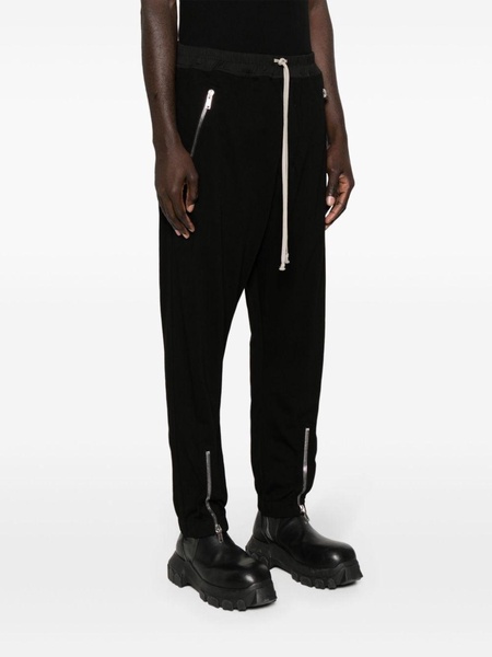 organic-cotton tapered trousers