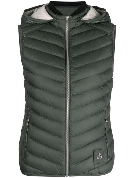 Air hooded down gilet