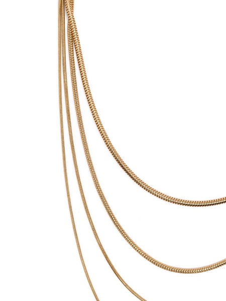 18kt yellow gold multi-chain necklace