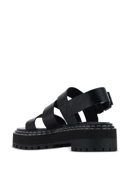 lug-sole leather sandals