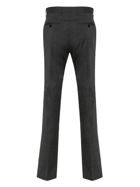 slim-cut virgin wool trousers