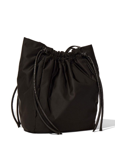 drawstring-fastened tote bag