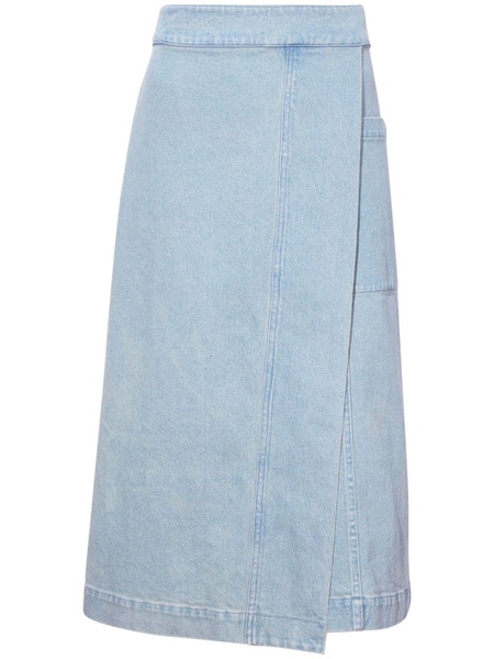 Iris denim midi skirt