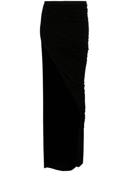 Edfu draped maxi skirt