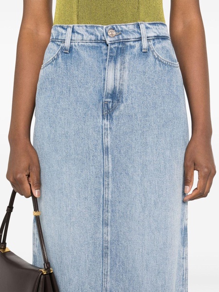 Abyss denim midi skirt