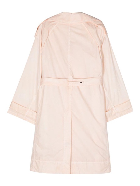 cut-out belted trench coat