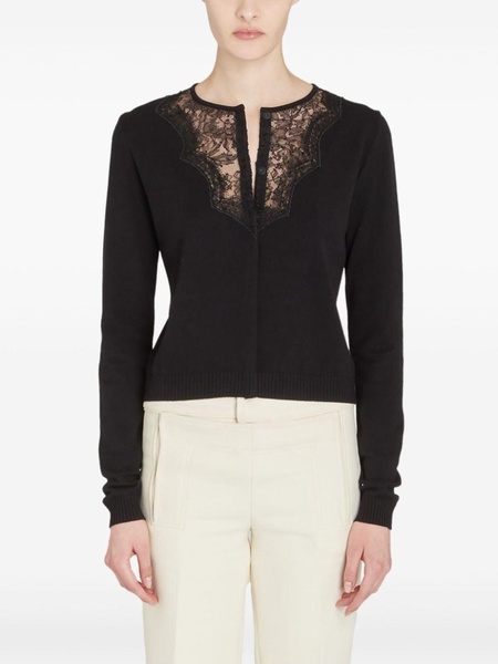 lace detailing cardigan