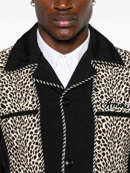 leopard cadet jacket