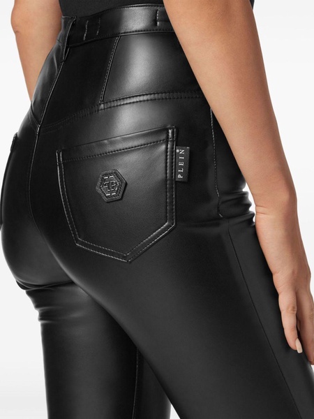 faux-leather leggings