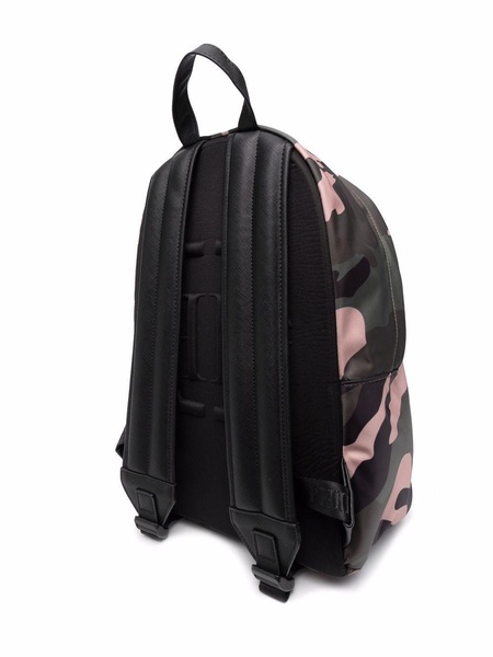 camouflage-print backpack