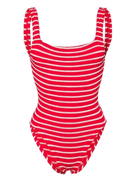 candy-stripe crinkled swimsuit