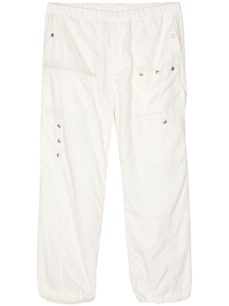 logo patch-pocket straight-leg trousers