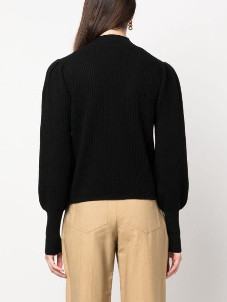 bishop-sleeves cashmere jumper