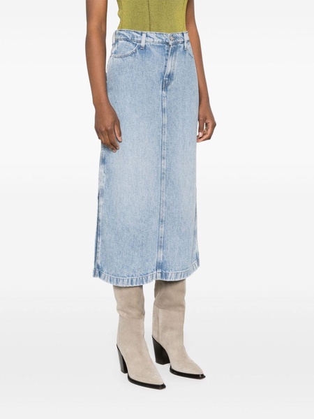 Abyss denim midi skirt