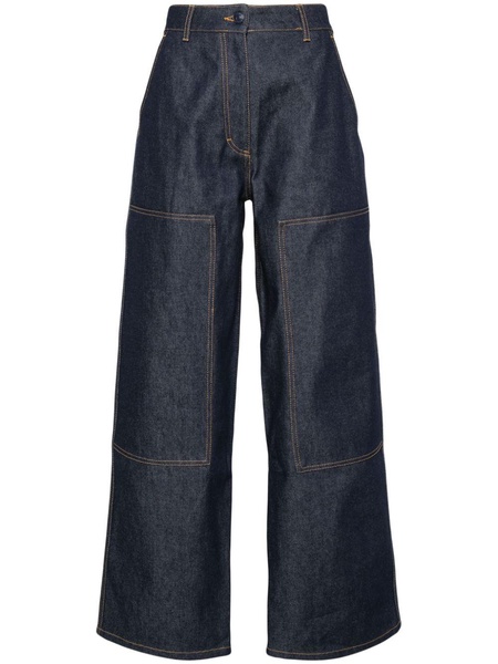 Virginia high-rise wide-leg jeans