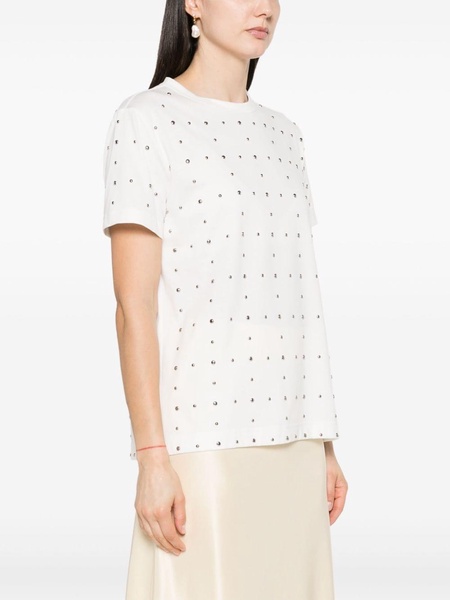 studded cotton T-shirt