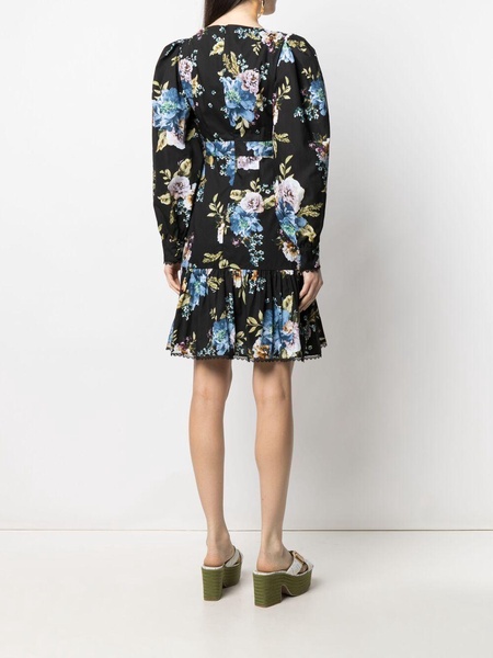 Rydal floral-print poplin dress