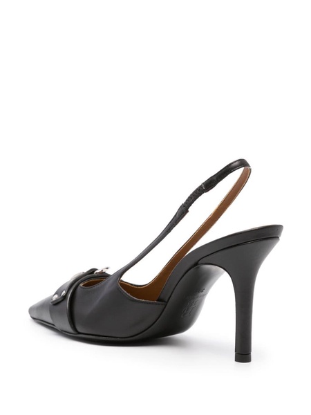 95mm slingback leather pumps