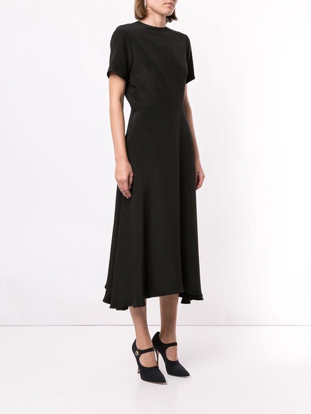 bow-fastened midi dress