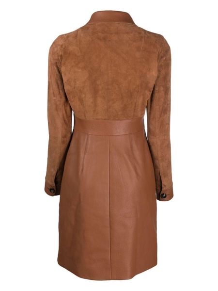 Vicuna belted minidress