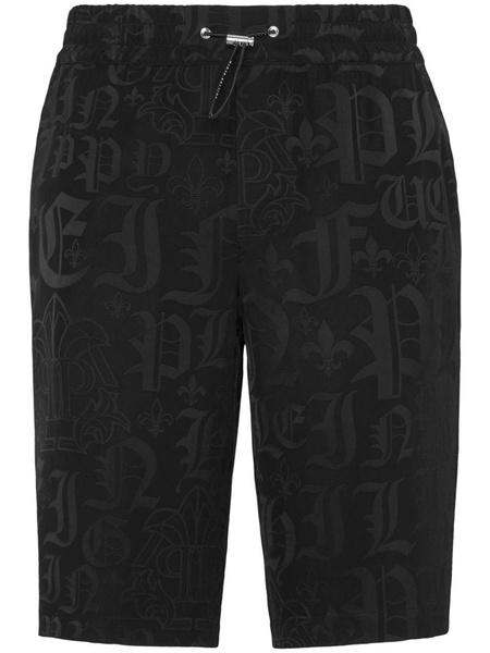 monogram-jacquard bermuda shorts