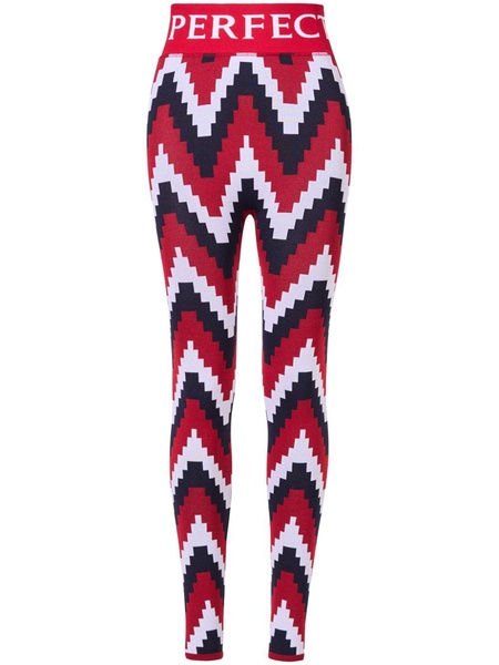 chevron jacquard leggings