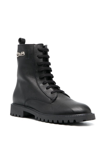 lace-up leather boots