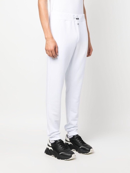 logo-plaque cotton track pants