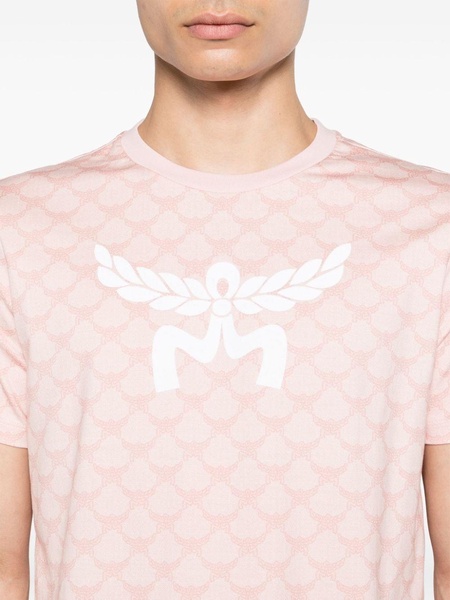 monogram-print cotton T-shirt