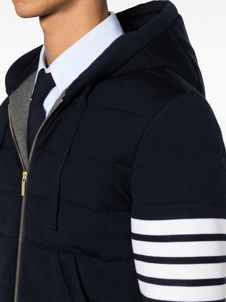 hooded virgin wool bomber jacket 