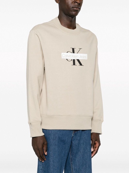 logo-print cotton blend sweatshirt 