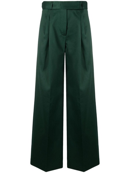 crepe wide-leg trousers