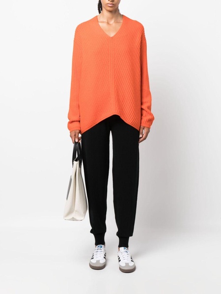 ribbed-knit cashmere sweatshirt